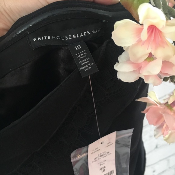 NWT White House Black Market Strapless Tier Dress - Picture 6 of 6